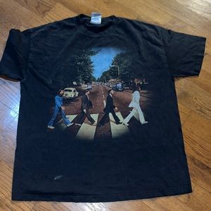 The Beatles Abbey Road Vintage T Shirt Men X-Large Black  1999 Apple Corps